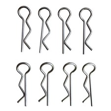 Lot de 8 clips de carrosserie en aluminium pour voiture RC 1:16 9130 9137