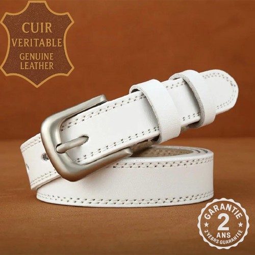 Ceinture femme cuir véritable - cuir,