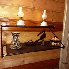 ETAGERE MURALE METAL TOLE PERFOREE RIGITULLE DESIGN 50'S GOUT MATEGOT