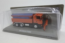 Scania P380 équipé lame chasse neige saleuse 1/72 Hachette Véhicules de Chantier
