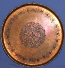 Ancien plateau plat plaque