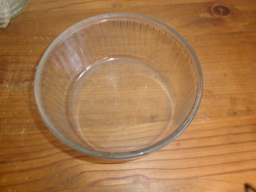 Ancien plat verre - plat, en
