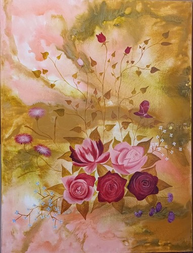 Peinture abstraite acrylique - abstraite,,