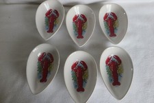 6 coupelles  à avocat motif homard