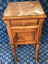 Ancien Chevet Pieds Colonnes Dessus Marbre En L’état Voir Photos Contractuelles