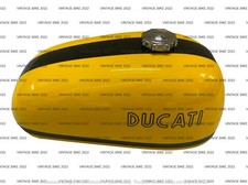 RÉSERVOIR ESSENCE ESSENCE DUCATI 450 RT 450 R/T ACIER JAUNE ET NOIR AVEC BOUC...