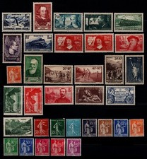 L'ANNÉE 1937 - sauf Pexip, Neufs * = Cote 260 € / Lot Timbres France n°334 à 371