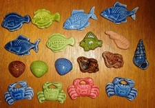 Lot fèves Maurin coquillages et crustacés