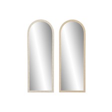 Miroir mural Home ESPRIT Beige Naturel Scandi [2 Unités]