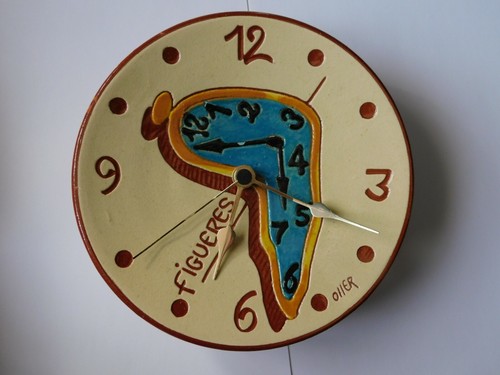 Horloge assiette ceramique - horloge,