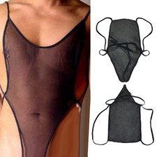 Hommes Maille Transparente