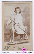 ENFANT & JOUET CHEVAL À ROULETTES, TOY, HORSE, CDV DROZ à FLEURIER, SUISSE -Z5