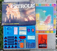 vintage  ancien jeux société pétrole nathan pour piéce