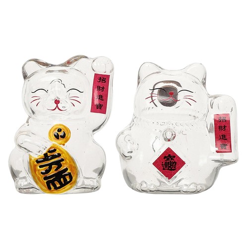 Tirelire chat porte - -bonheur,