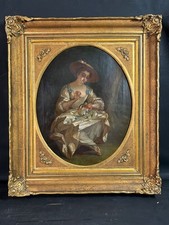 Tableau huile Élégante Robe