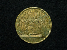 JETON LAITON 27mm - LOUIS XV SACRE à REIMS 1723 -                          ( n48