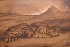 Anonyme "Tigre au repos"- Grd