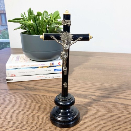 Crucifix ancien table en - ancien,