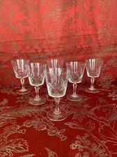 6 verres à vin rouge cristal d'Arques modèle SAUMUR