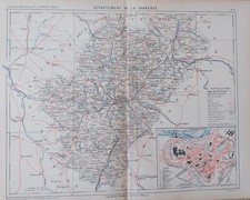 CARTE GEOGRAPHIQUE XIXEME DE