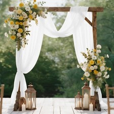 Arche Tenture Mariage Blanc