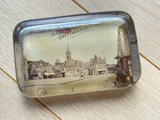 Ancien Presse papier en verre - Souvenir de Sillé Le Guillaume ( Sarthe)