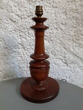 ANCIEN PIED DE LAMPE EN BOIS TOURNE COLONNE LOUIS XV LOUIS XVI