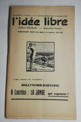 Revue idée libre août - l'idée,