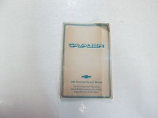 1983 Chevrolet Cavalier Propriétaire Manuel Délavé Worn Usine OEM Offre