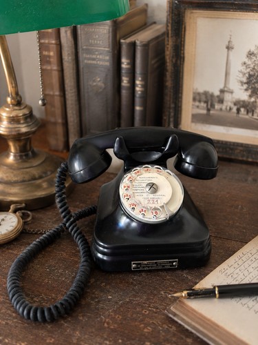 Téléphone ancien cadran - téléphone,