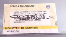 AUTOGRAPH PAOLO MALDINI TICKET