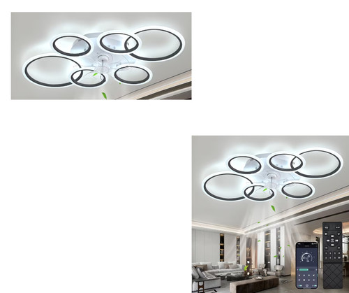 Ventilateur plafond led blanc - led,
