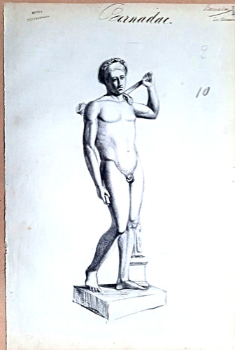 Dessin pierre noire nu - la,