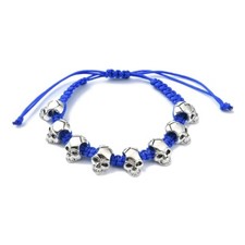 Bracelet bleu roi avec tete de