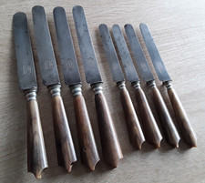 8 Anciens Couteaux lame acier, poinçon TD Paris Médaille d'argent 1ére classe