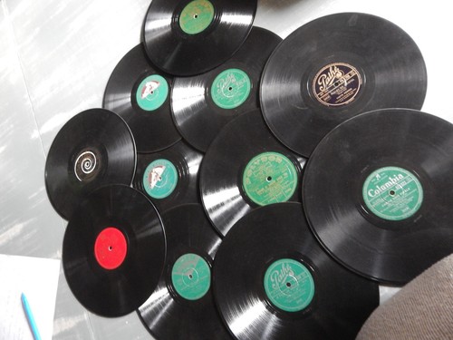 Lot disques en cire - lot, 12