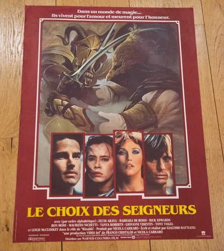 Choix des seigneurs affiche - des,
