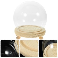  Dôme d'affichage en verre miniature Vitrine en verre de dôme de plante ronde