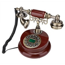 MS-6100B European Retro Style Push Button Telephone Dial Desk Phone Home Dec NEW