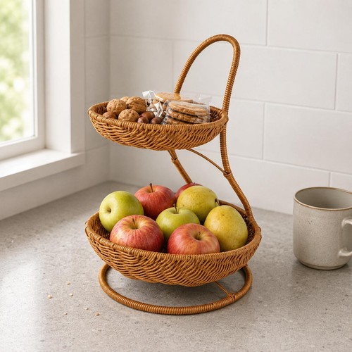 Corbeille fruits rotin - corbeille,