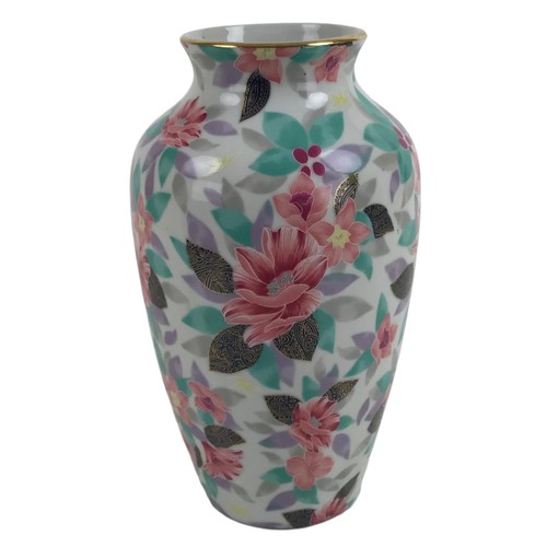 Japanese porcelain flower vase - porcelain,