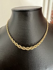 Collier Chaine en chute plaqué or vers 1930 de la marque « Oria » ancien Vintage