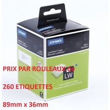 EMB001 260 Etiquettes Adresse pour DYMO LabelWriter - 99012/S0722400 89mm x 36mm