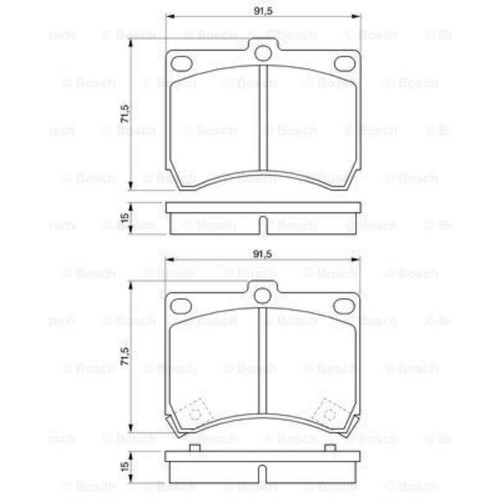 Bosch plaquettes frein - bosch,