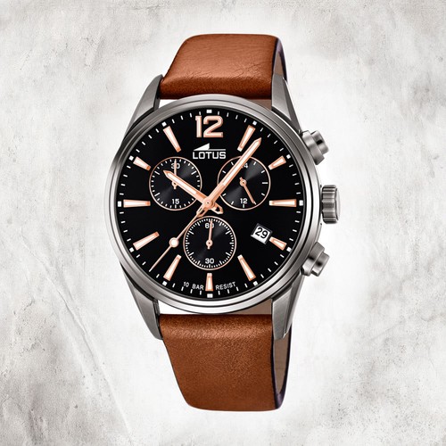 Lotus cuir montre hommes - lotus,