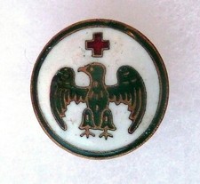 Insigne miniature Aigle Croix Rouge Santé Infirmières Auxiliaire WWII 1940 2
