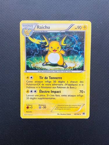 Carte pokemon raichu 162 - carte,