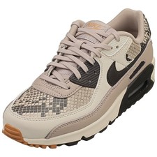Nike AIR MAX 90 SE Femme Baskets Mode Marron Velours Malt - 37.5 EU