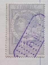 BW019 timbre fiscal oblitéré