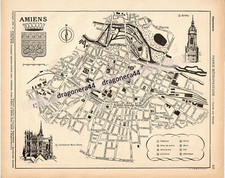 AMIENS - Plan de Ville Ancien - Edition 1951 - DIDOT-BOTTIN